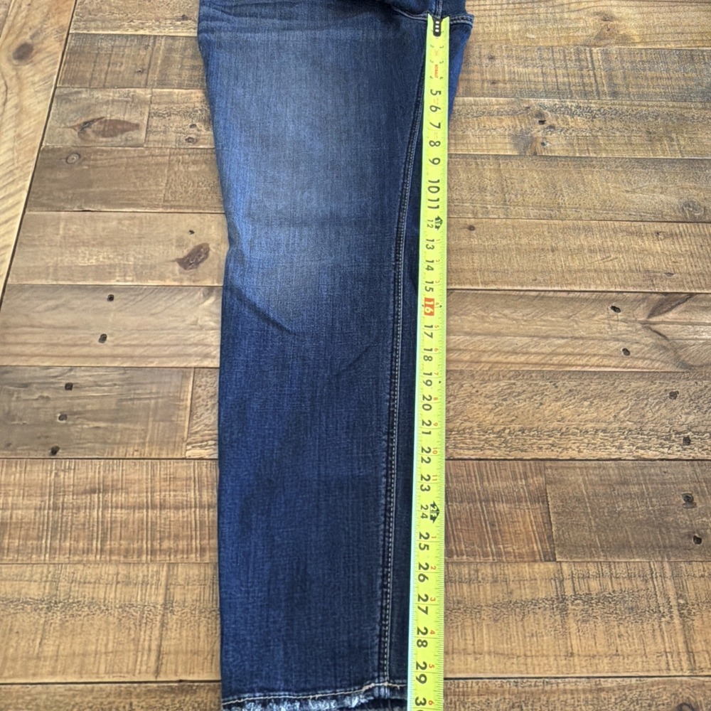 Silver Jeans Womens W34 L29 (act 34X30) Boyfriend Stretch Distressed Dark Wash - Picture 16 of 16